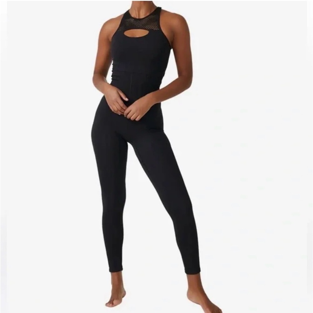 Free People Movement Black Free Style One-Piece Workout Jumpsuit NWT size XS/S